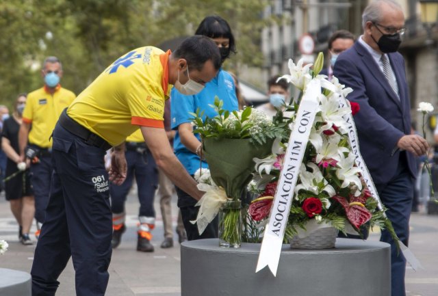 17. August 2021: Gedenken an den Anschlag auf den Ramblas vier Jahre zuvor