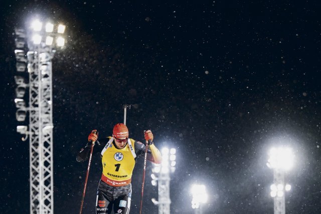 Plötzlich im Rampenlicht: Philipp Nawrath im Gelben Trikot des Weltcup-Führenden