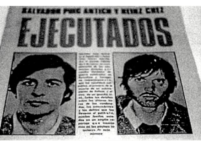 Salvador Puig Antich und Georg Michael Welzel wurden zum Ende des spanische Faschismus hingerichtet.