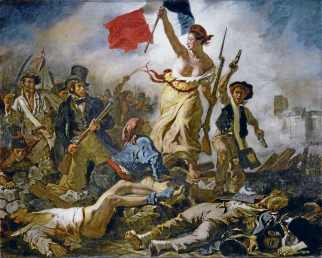 Libertad oder Liberalismus? Die Göttin der Freiheit, die die französischen Revolutionäre 1830 anführt, wollte Gleichheit, Gerechtigkeit und Kollektivität