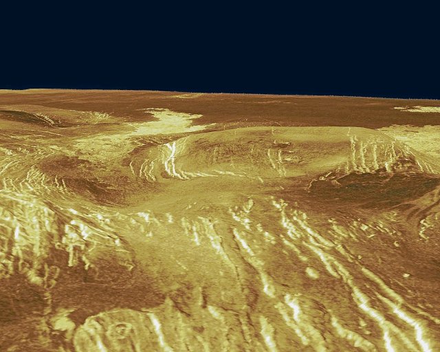 Heiß und extrem trocken: die Oberfläche der Venus