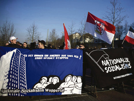 Die nerven! Naziaufmarsch in Wuppertal im Januar 2011