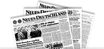 Alte Ausgaben: 'Neues Deutschland' als SED-Parteiorgan in der DDR