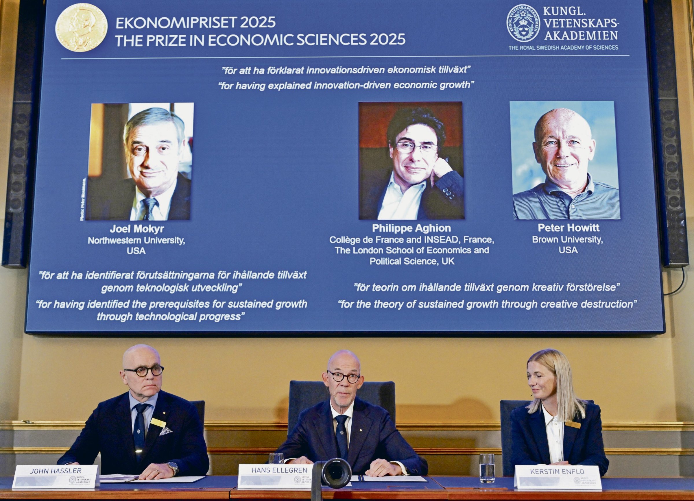 Sozialwissenschaften | Wirtschaftsnobelpreise gehen an Ökonomen in Frankreich und USA