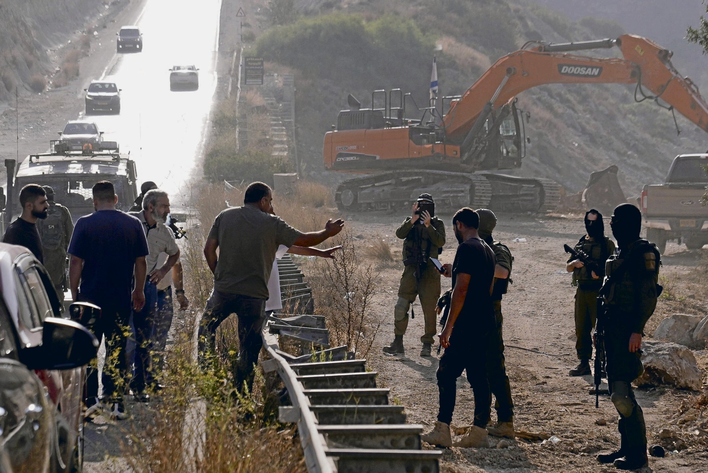 Westjordanland-Stra-enbau-Trennung-zwischen-Israelis-und-Pal-stinensern