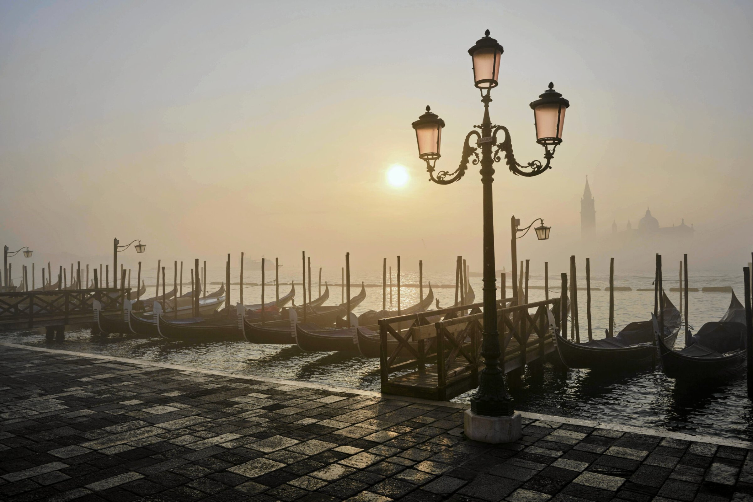 Italien-Venedig-im-Advent-Feierabend-f-r-die-Gondolieri