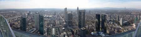 Blick auf die Bankent&#252;rme in der Frankfurter City ND-