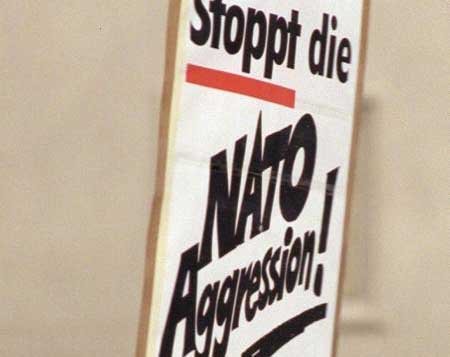 Nein zur NATO: Die NATO wird 60 und rüstet sich zum Jubiläumsgipfel – wir auch