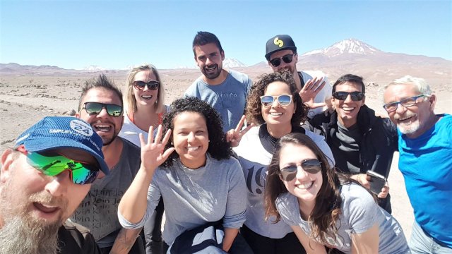 Zufallsbegegnung mitten im nirgendwo in der Atacamawüste