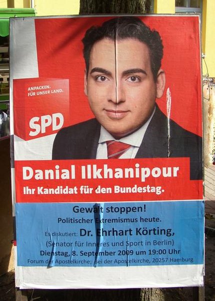 Viele wollen in den Bundestag. In Hamburg streiten Danial Ilkhanipour (SPD), Krista Sager (Grüne) und Rüdiger Kruse (CDU) gegeneinander. Fotos: stahlpress; dpa