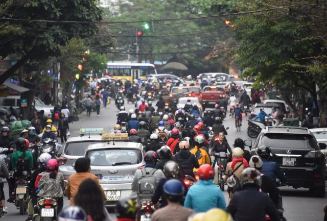 Straßenszene in Hanoi