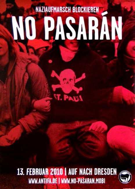 Mobilisierung gegen Naziaufmarsch geht weiter Abb.: No Pasaran