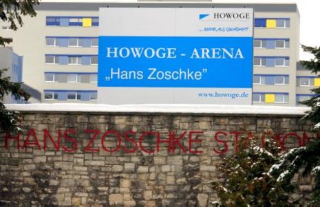 Löste die Debatte um Filz und Korruption aus: Der neue Name des Lichtenberger Stadions