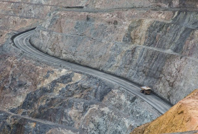 Innenansicht der Mine in Kalgoorlie im Westen Australiens: Satellitendaten ergeben, dass pro Jahr Hunderttausende Tonnen Methan aus solchen Minen austreten.
