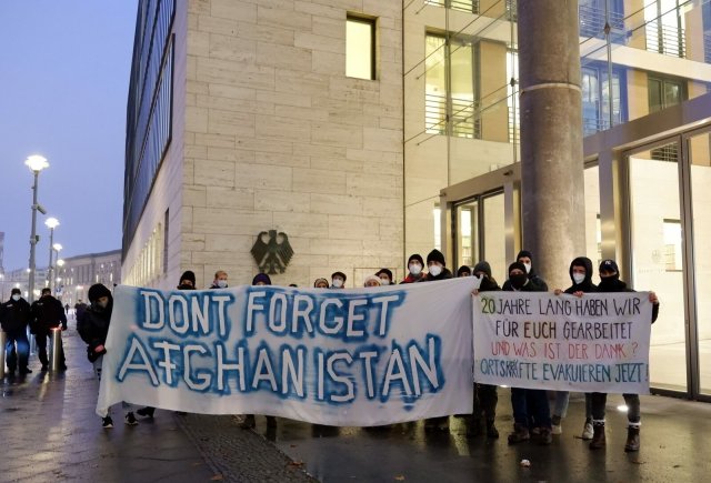 Demonstratin am 9. Dezember am Auswärtigen Amt in Berlin