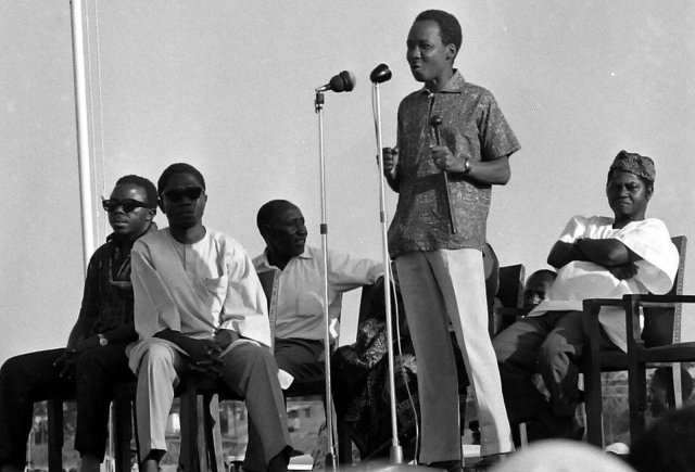Julius Nyerere, der erste Präsident des unabhängigen Tansania, propagierte einen afrikanischen Sozialismus.