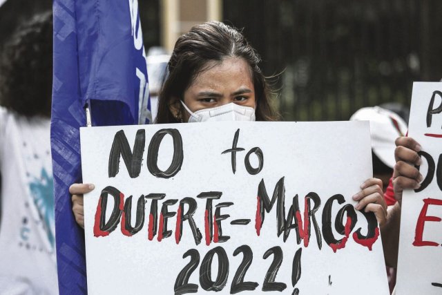 In der Bevölkerung sehr umstritten: Anti-Duterte-Proteste in der philippinischen Hauptstadt Manila