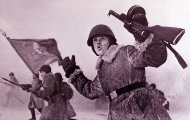 Sowjetische Truppen in Leningrad
