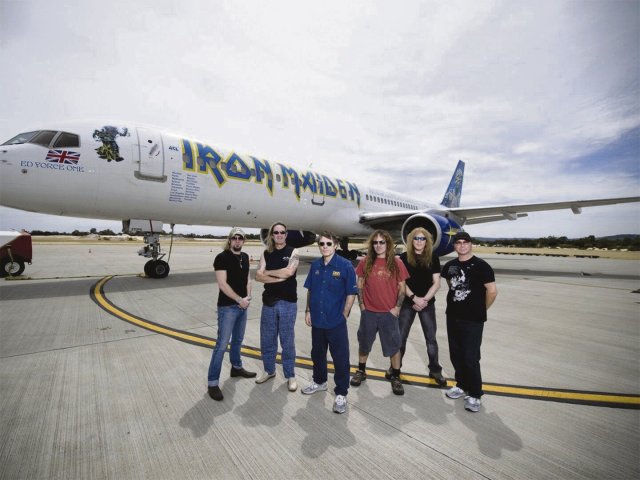 Iron Maiden auf ihrer Welttournee im Februar 2008.