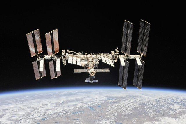 Die Internationale Raumstation (ISS) Foto: Nasa/dpa