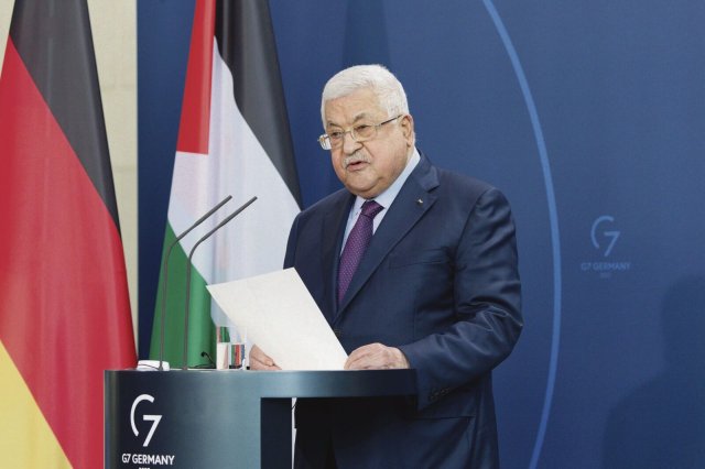 Palästinenser-Präsident Mahmud Abbas in Berlin