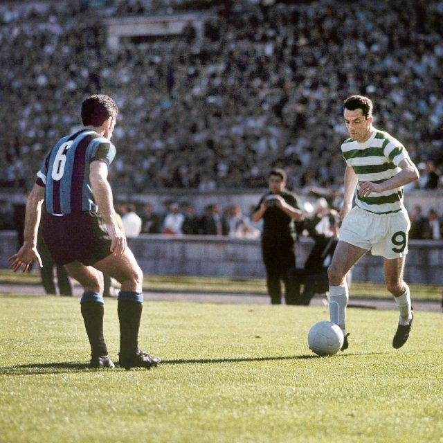 Steve Chalmers (r.) erzielte im 67er Finale den Siegtreffer für Celtic gegen destruktive Mailänder.