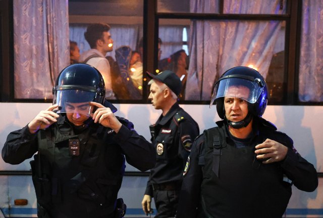 Immer mehr Kompetenzen für die Polizei, immer weniger Rechtsstaat: Polizisten in Jekaterinenburg am 21. September