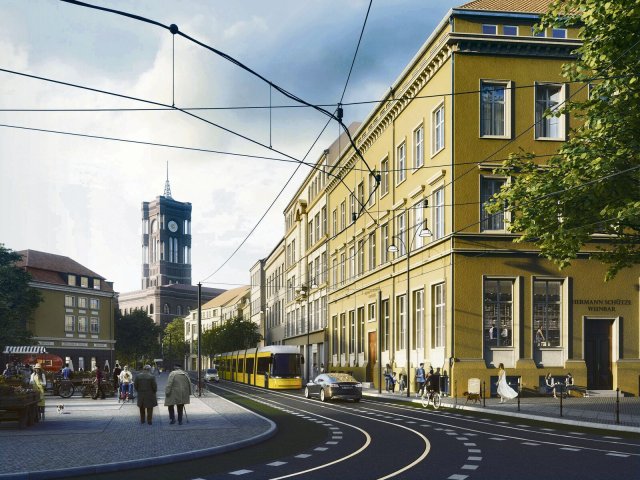 Altstadt aus der Retorte: Das ist die Vision der Stiftung Berlin Mitte für den Molkenmarkt im Jahr 2028.
