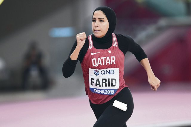 Die katarische Hürdenläuferin Mariam Farid lief bei der WM 2019 eine persönliche Bestzeit – ausländische Journalisten interessierten sich danach aber mehr für ihr Kopftuch.