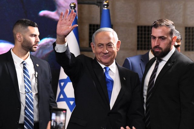 Comeback geglückt: Benjamin Netanjahu als Sieger am Wahlabend