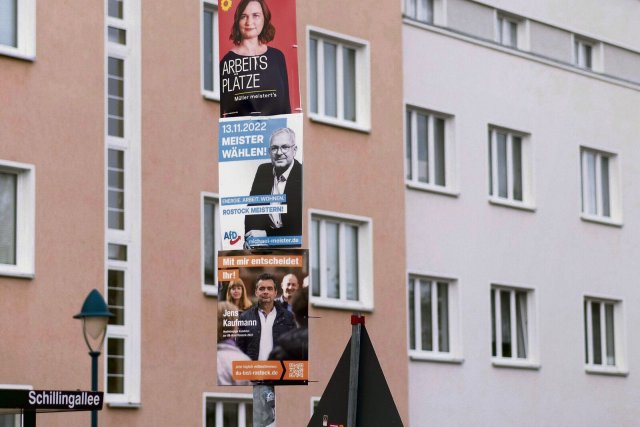Rostock: eine Stadt voller Wahlwerbung