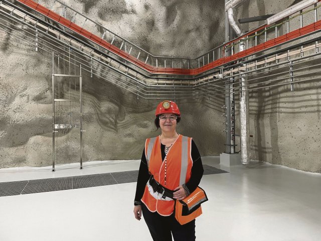 Die Physikerin Elisabetta Barberio im Untergrundlabor der Universität Melbourne