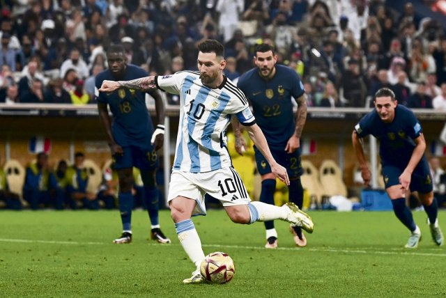 Lionel Messi brachte Argentinien mit 1:0 vom Elfmeterpunkt in Führung – und traf auch im Elfmeterschießen.
