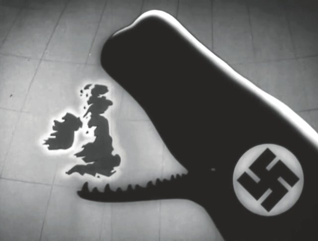 Der »große Wal« war für Carl Schmitt das Symbol des modernen Staats – des Leviathans –, der in der liberalen Demokratie »erlegt und ausgeweidet« würde. Nicht zufällig stellte der US-Propagandafilm »Why We Fight: The Battle of Britain« von 1943 die Nazis als gefräßigen Wal dar.
