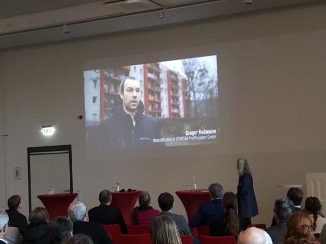 Videoeinspielung zum Projekt am Schlaatz bei der Preisverleihung in Potsdam