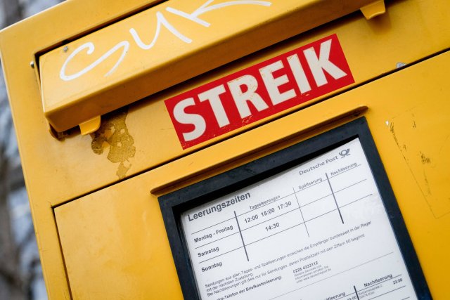 Bei der Deutschen Post stehen die Zeichen auf Streik.