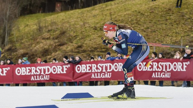 Keine Schneesicherheit: Der Skiort Oberstdorf und Skilangläuferin Katharina Hennig müssen sich um ihre Wintersport-Zukunft sorgen.