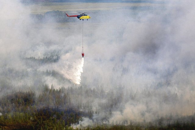 In Sibirien kommt es zu immer großflächigeren Waldbränden wie hier im Juli 2020.
