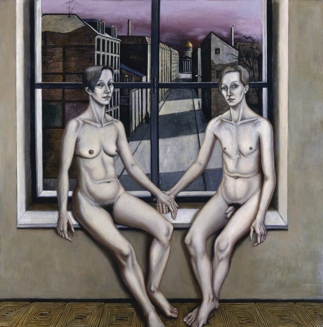 »Ich bin Du«, das der Ausstellung den Titel gebende Gemälde von Doris Ziegler aus dem Jahr 1988.