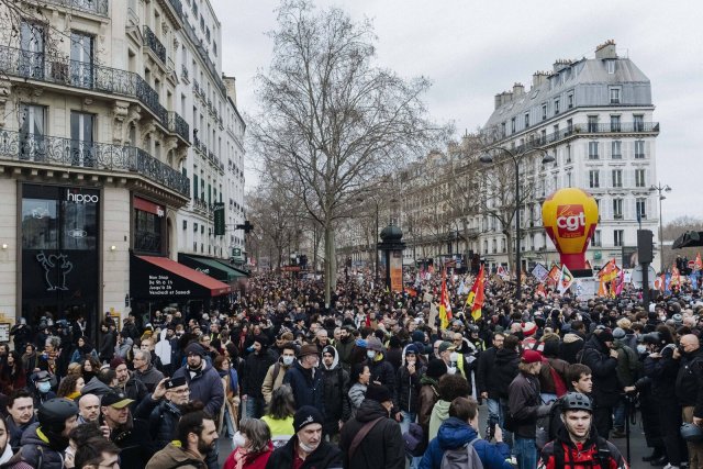 Siebter Streik- und Aktionstag gegen die Rentenreform in Paris