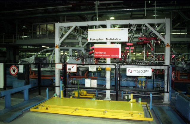 Sensoranlage im Opel-Werk Bochum, 1999.