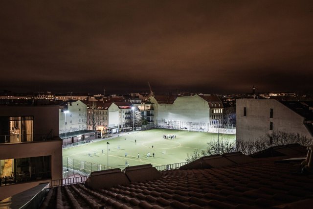 »Der geilste Fußballplatz der Welt«, sagt Vereinswirt Franky über die Heimstätte von Berolina Mitte.
