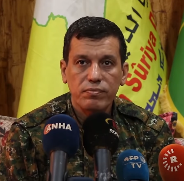 Der Generalkommandeur der SDF Mazlum Abdi war Ziel eines türkischen Drohnenangriffs