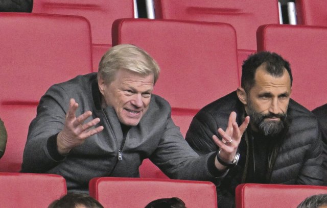 Mal laut, mal leise – selten passend: Vorstandschef Oliver Kahn (l.) und Sportvorstand Hasan Salihamidzic