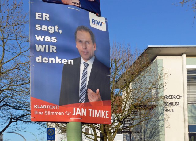 Bloß was will er sagen? Der Ex-BKA-Personenschützer Jan Timke, Gründer und Vorsitzender der Wählervereinigung »Bürger in Wut« in Bremen.