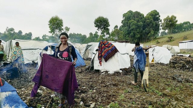 Rund um der Großstadt Goma sind viele Flüchtlingscamps entstanden. Die Menschen dort sind auf Nothilfe angewiesen.
