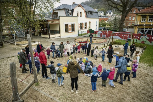Der Kindergarten in Bad Blankenburg orientiert sich an der Pädagogik von Friedrich Fröbel.
