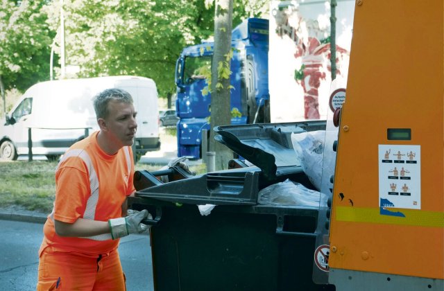Für die »Mülle« im Berliner Norden unterwegs: Verdi-Vertrauensmann Robert Wehrhahn