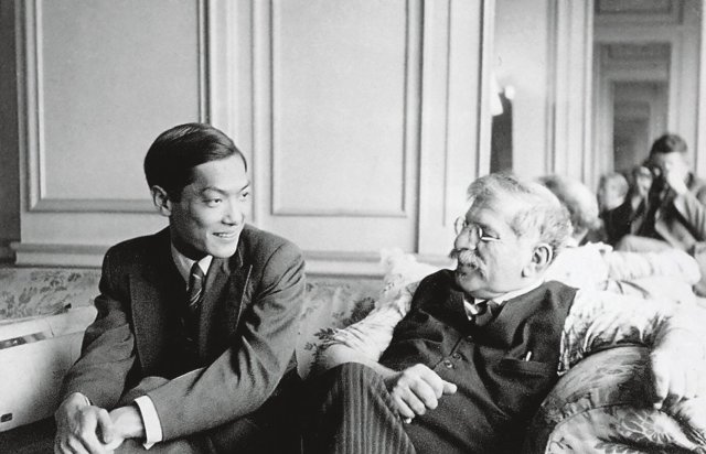 Magnus Hirschfeld (rechts) mit Li Shiu Tong, einem seiner beiden Partner, mit denen er bis zu seinem Tod zusammenlebte.