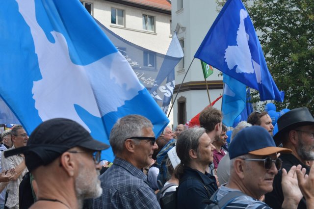 »Kein Werben fürs Sterben«, verlangt die Kundgebung in Brandenburg/Havel.